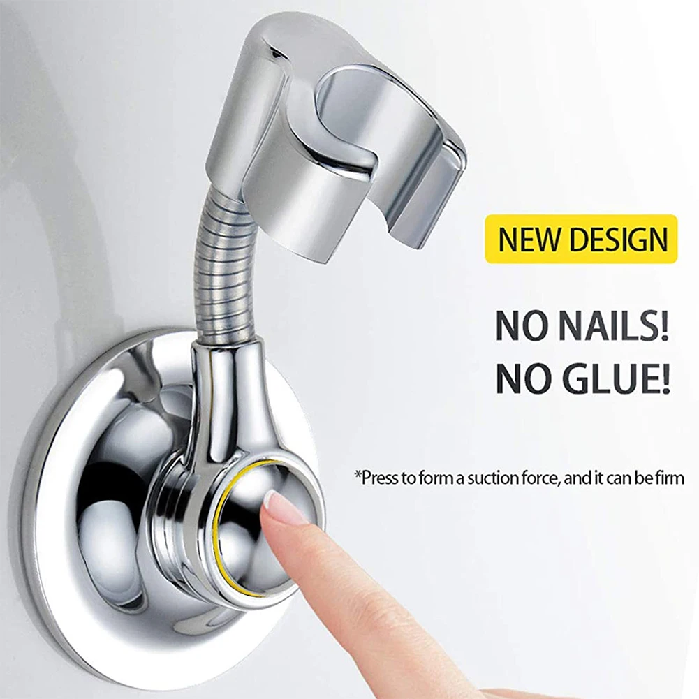 ABS Shower Holder Shower Accessory Adjustable Manual Shower Holder With Suction Cup Bathroom Fixture Shower Mounting Brackets