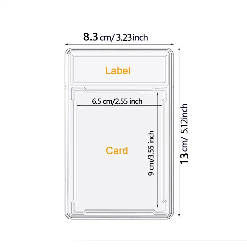 graded card slab dimensions 130pt Clear PSA Style Empty Card Slab for Professional Grading and Protection