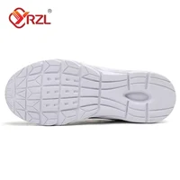 YRZL Men Running Shoes Athletic Leather Sport Shoes Lace-up Men Outdoor Sneakers Lightweight Men Shoes Tenis Masculino