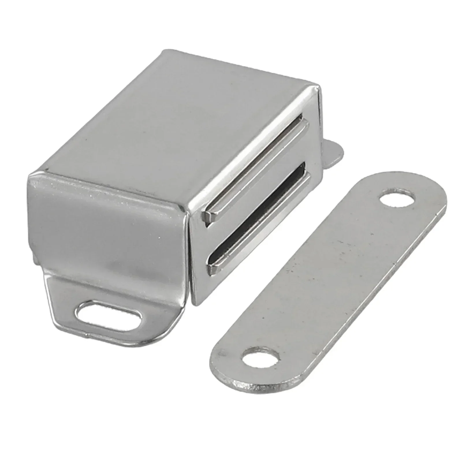 Compact Design Door Stop Stainless Steel Magnetic Latch Lock Strong Magnetic Force Featuring Smooth Open Close Operation