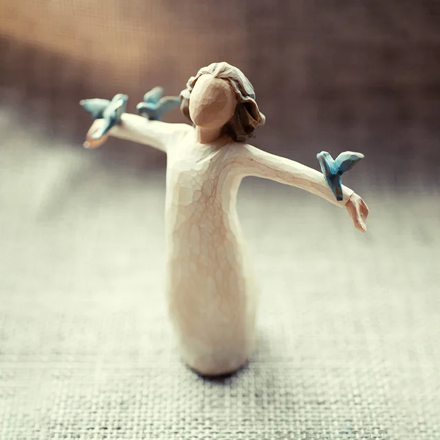 Oiseau et homme noël mariage Bible Thanksgiving anniversaire cadeau décorations famille cadeau sculptures et décorations 3