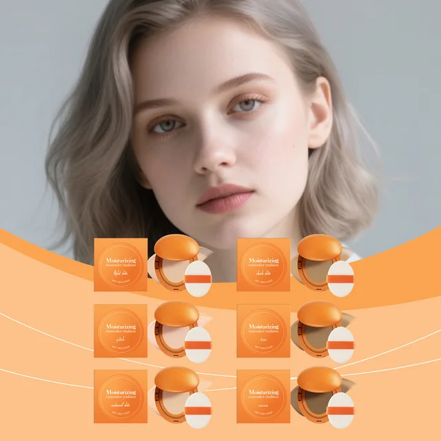 Cushion Foundation Full Coverage Glow Waterproof Long-Lasting Concealer Brightening Sunscreen Soft Korean Makeup Base Cosmetic
