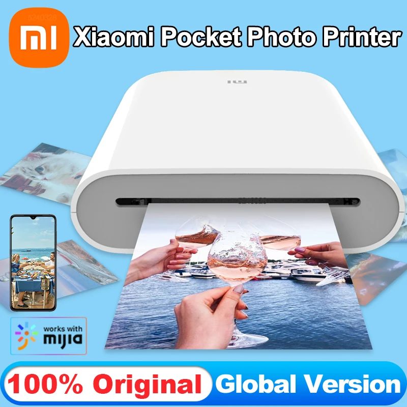 Xiaomi Mijia Mini Portable Printer Pocket Photo Ar Video Zink Thermal