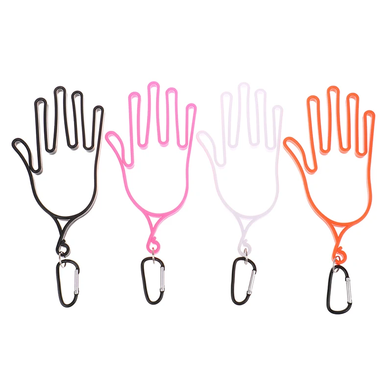 Description Picture 6 of itemwith Key Chain Golf Gloves Supports Gloves Display Stand Golf Accessories Golf Glove Holder Rack Portable Plastic Gloves Hanger