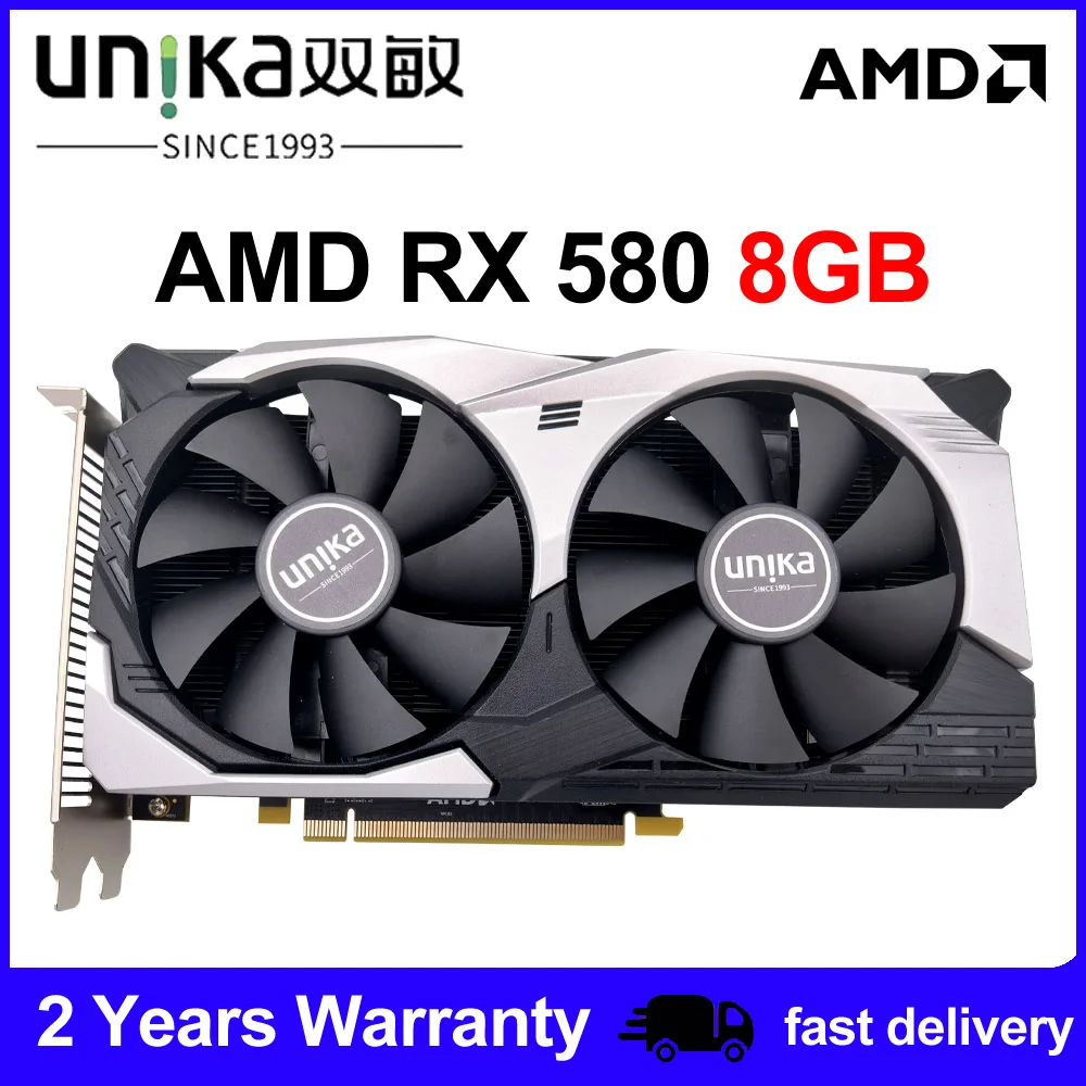 Unika Amd Rx580 8gb 2048sp Gaming Graphics Card Gddr5 256bit Pci Express 3.0 ×16 8pin Radeon Gpu Rx 580 Series Placa De Video - Crypto Mining Gpu Card - AliExpress - 200 лучших товаров с Али