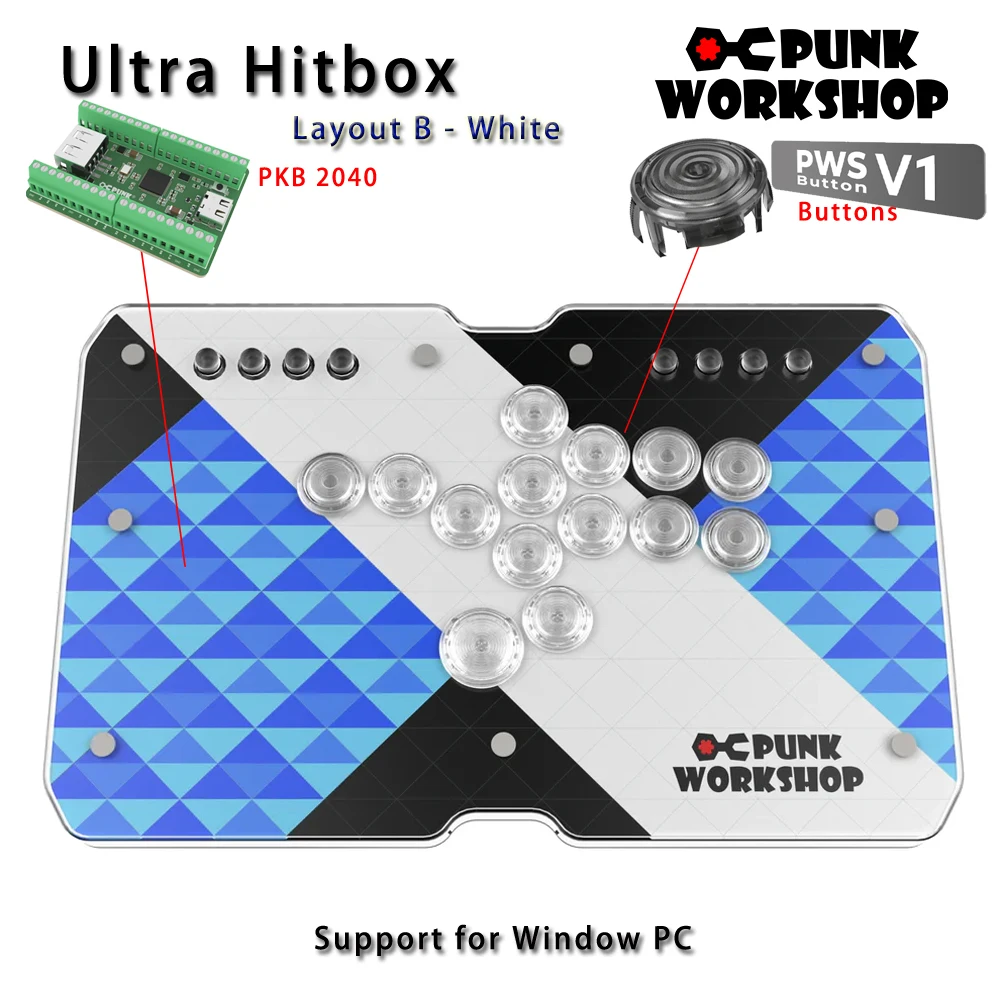 Punk Workshop Mini HitBox SOCD Fighting Stick Controller