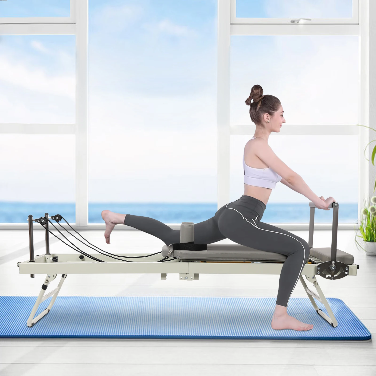 Foldable Pilates Reformer Machine 6
