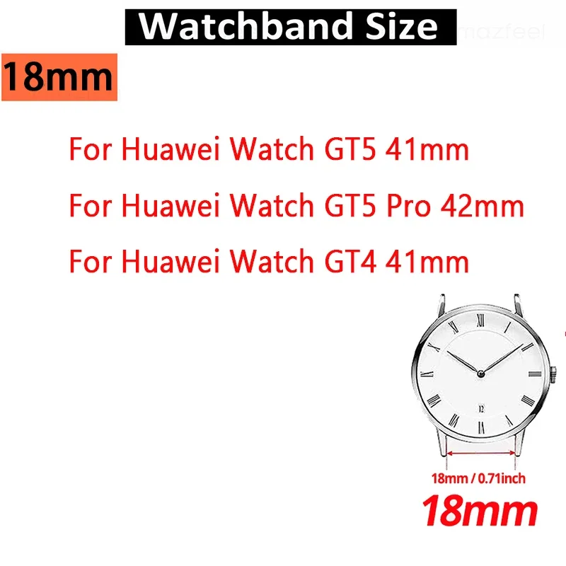 Elegant Metal Strap Bracelet for Huawei Watch - Universal 42mm/41mm Replacement Watchband