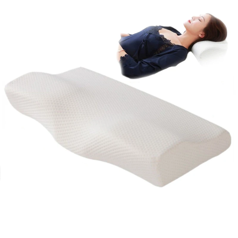 Orthopedic Memory Foam Pillow,Slow Rebound Memory Sleep Pillow,Butterfly Shaped,Relax Cervical Neck Spine for Side Back Sleeper 5