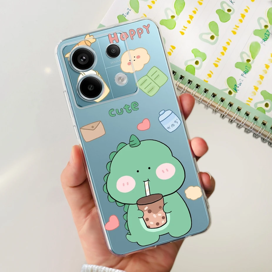 New Fashion Painted Clear Silicone Soft TPU Phone Case for Xiaomi Poco X6 Pro 5G