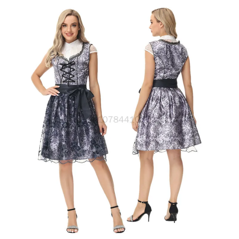 

Женское платье для взрослых, женский костюм, немецкое клетчатое платье, костюм для Октоберфеста