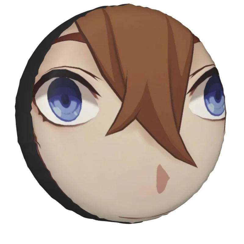 

Tartaglia Childe Genshin Tire Cover Bag Pouch for Suzuki Mitsubish Anime Game Dust-Proof Car Wheel Covers 14" 15" 16" 17"