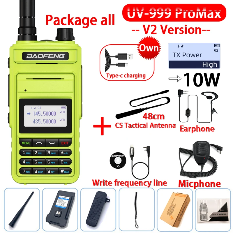 Baofeng Walkie Talkie UV13 PRO 999 Channels VHF UHF Dual Band TWO Way CB  Ham Radio UV5R Enhanced UV13 - AliExpress