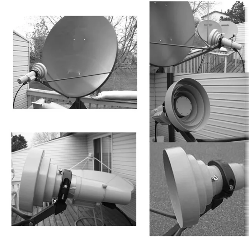Satellite Dish Scalar Ring for LNB C Band LNB C KU Combo LNBF Holder Bracket Aluminum Meterial TV Receiving Equipment