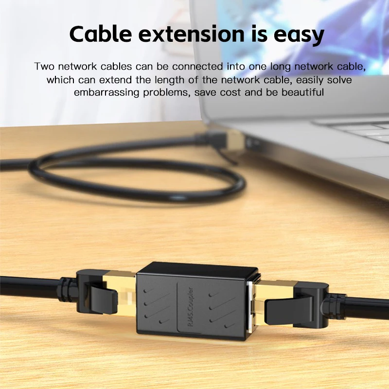 RJ45 Coupler Cat6 Cat5e Ethernet Cable Extender Adapter 1000Mbps LAN Connector In Line Coupler Female To Female ethernet coupler