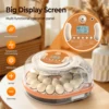 26 Egg Incubator with Automatic Turning, Temperature and Humidity Control, LED Egg Candler, and Auto Water Addition, for Hatchin