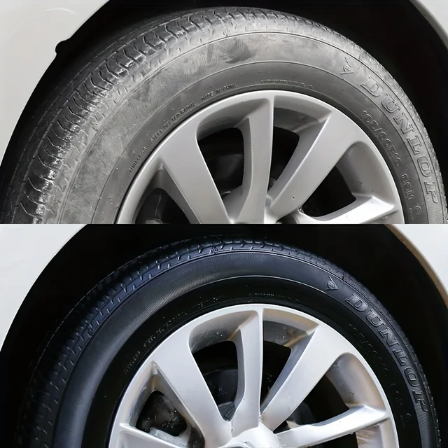 Black Shiny Tire Wax 30g - Durable, Long-Lasting Protection and Repair for All Kinds of Tires - Prevents Cracks and Whitens 3