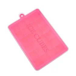 Venlohome Silicone Ice Cube Maker Mold with Lid for Party Drinks & Treats (Rose Red)