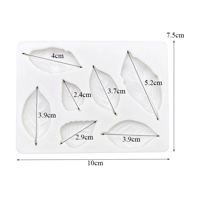 Leaf Silicone Mold for Sugarcraft Fondant Chocolate Cupcake Cake Baking Moulds Dessert ... - SKU LSM00906 - UGI Packaging
