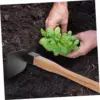 Handle Farming Hoe Garden Iron Convenient Lightweight Hand Head Digging Wooden Gardening Weeding Tool Flower  Agricultural Soil  3