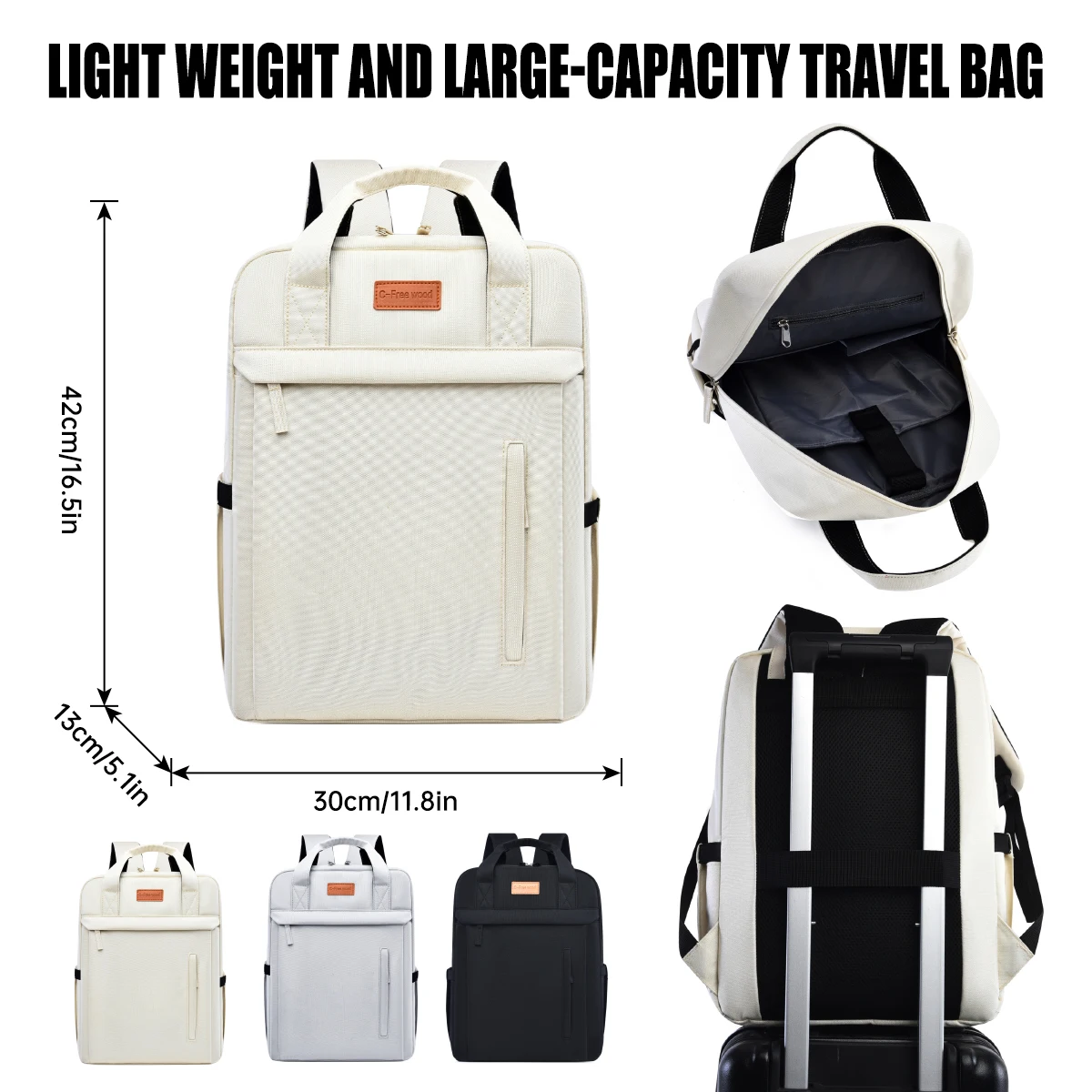 Backpack for Men, Large Capacity for Commuting, Outdoor Travel, Laptop Bag, School Bag, Women's Business Backpack, Business Trip, Conference, College Student