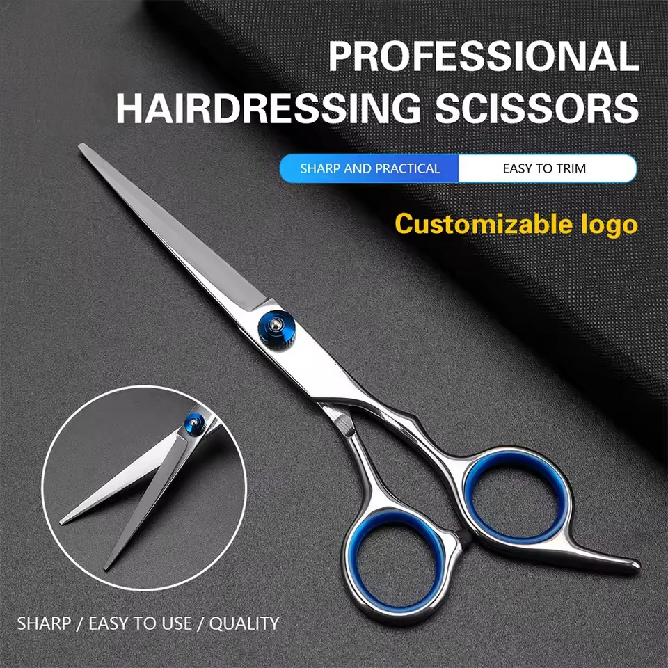 Professional Stainless Steel Hair Thinning Clipper 6 inches Hairdressing Products Haircut Trim Hairs Cutting Salon Tool