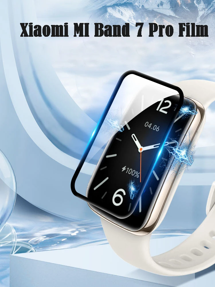 

5Pcs Protective Film for Xiaomi Mi Band 7 Pro Screen Protector Full Cover Proetction for miband 7 pro Soft Glass Accessories