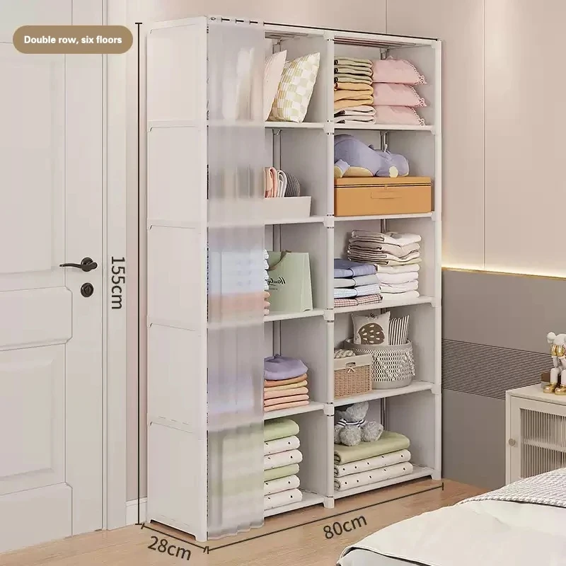Storage Cabinet Cloth Wardrobe Folding Portable Organizer Assembly Closet