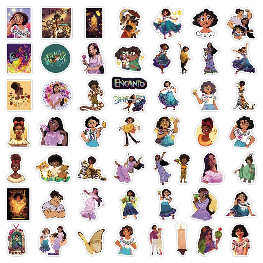 10/30/50/100pcs Disney Cartoon Encanto Stickers Movie Decal