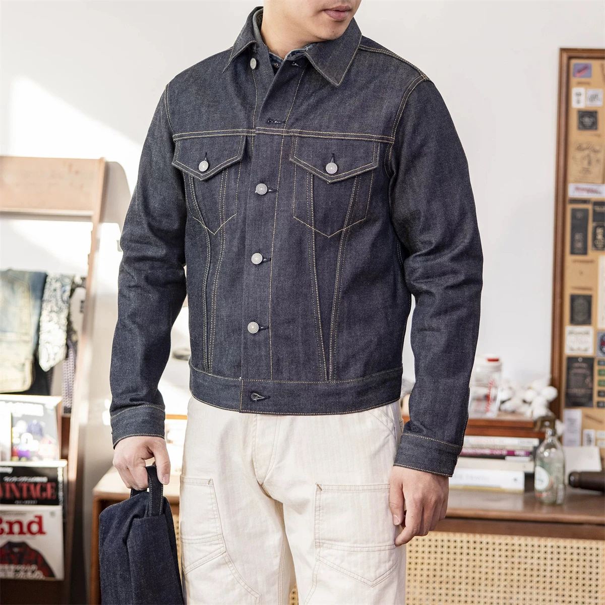 Red Tornado 557XX Trucker Denim Jacket Type 3 Selvedge Men