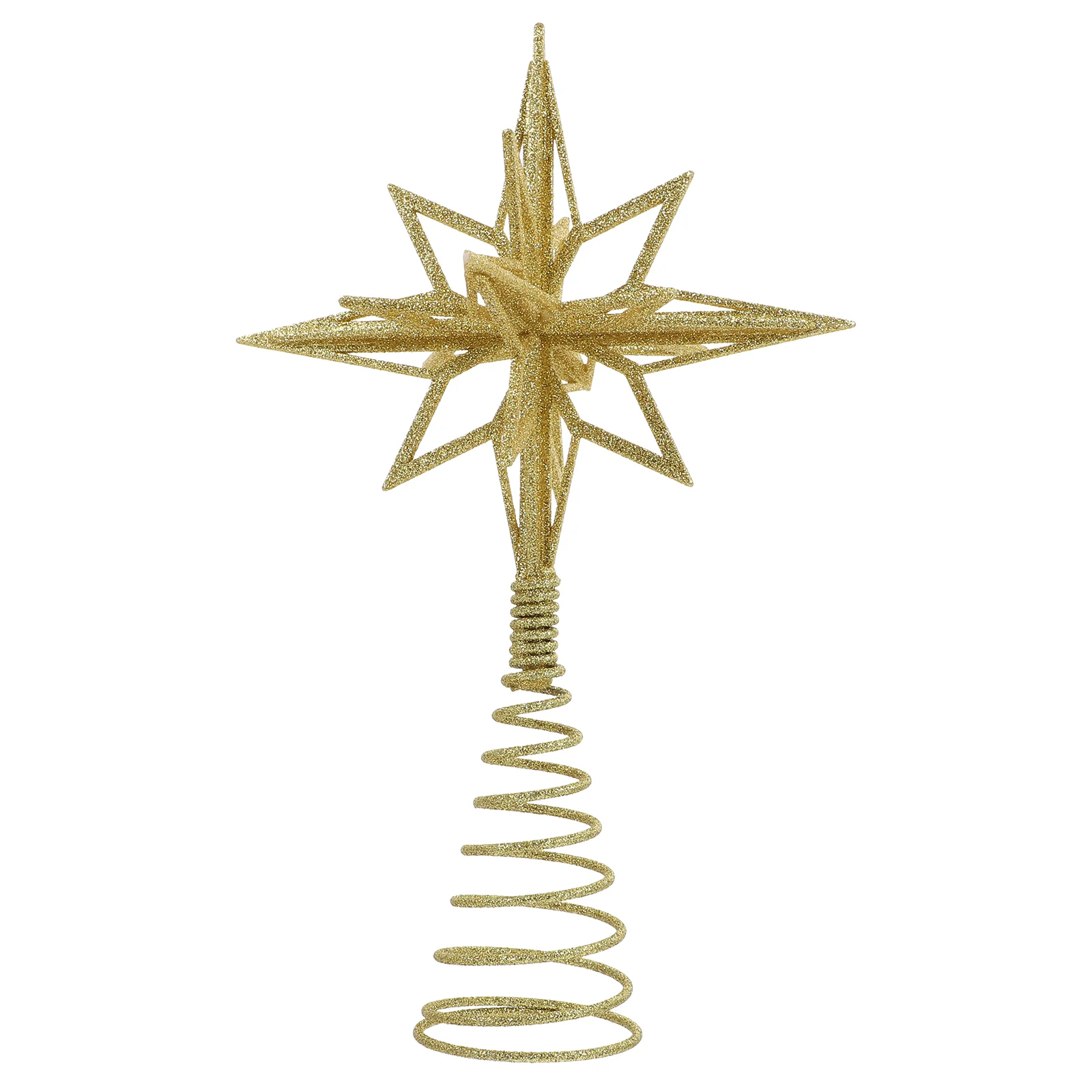 

Gold/Silver Glitter Christmas Tree Top Iron Star Christmas Decorations For Home Xmas Tree Ornaments Navidad New Year