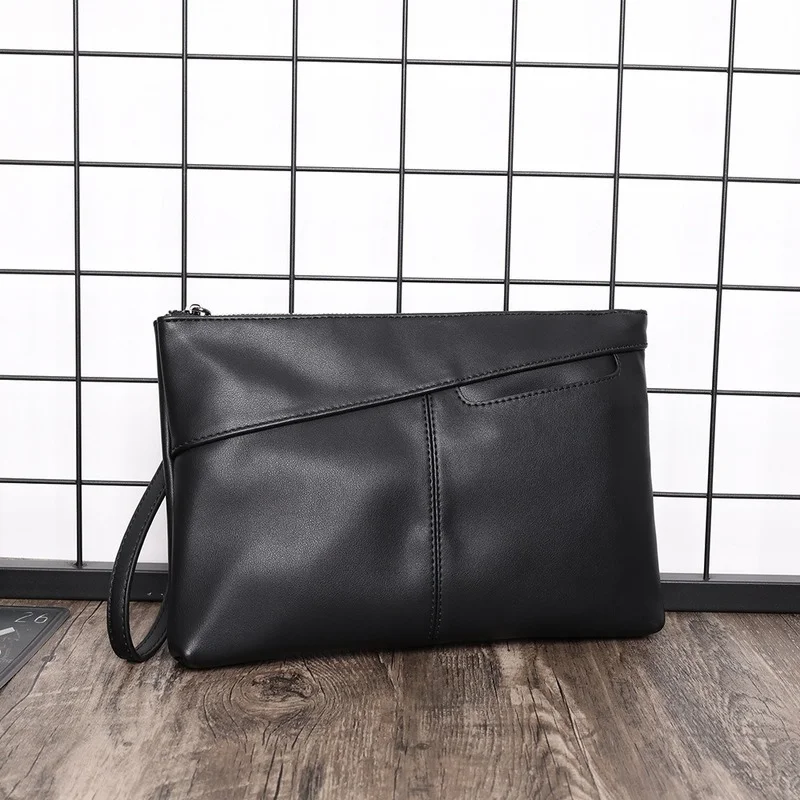 

Soft PU Leather Clutches For Men Fashion Clutch Bag Casual Multifunctional Handbag Men Envelope Bag Clutch Male Mobile Phone Bag
