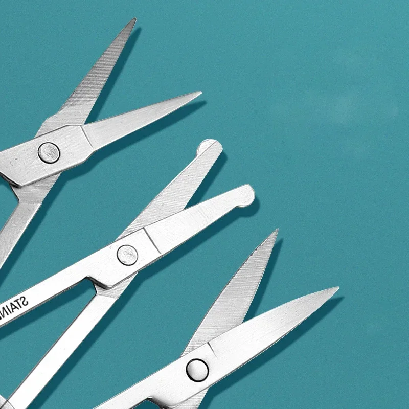 New Professional Stainles Nails Eyebrow Nose Eyelash Cuticle Trimmer Epilator Scissor Manicure Tool Curved Pedicure Scissors Hot 5