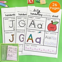 26 Pages ABC Letter Alphabet  Homework Activities Passages kid workbook practice Handwriting Practice Book for kid Preschoolers 2