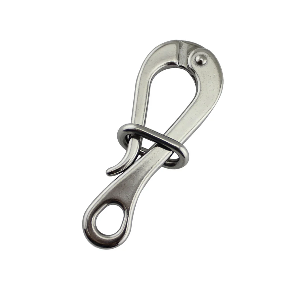 

Быстросъемный крючок из нержавеющей стали, прочный Быстрый крючок с гусиной головкой, практичная карабиновая Пряжка для спасательной жизни