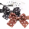 10PCS Heart Print Dog Bow Ties Adjustable Puppy Bowties Small Pet Bows Collars For Dogs and Cats Fashion Dog Grooming Supplies 6