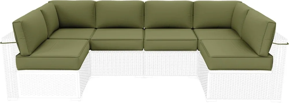 14-Piece Patio Sofa Cushion Set 2