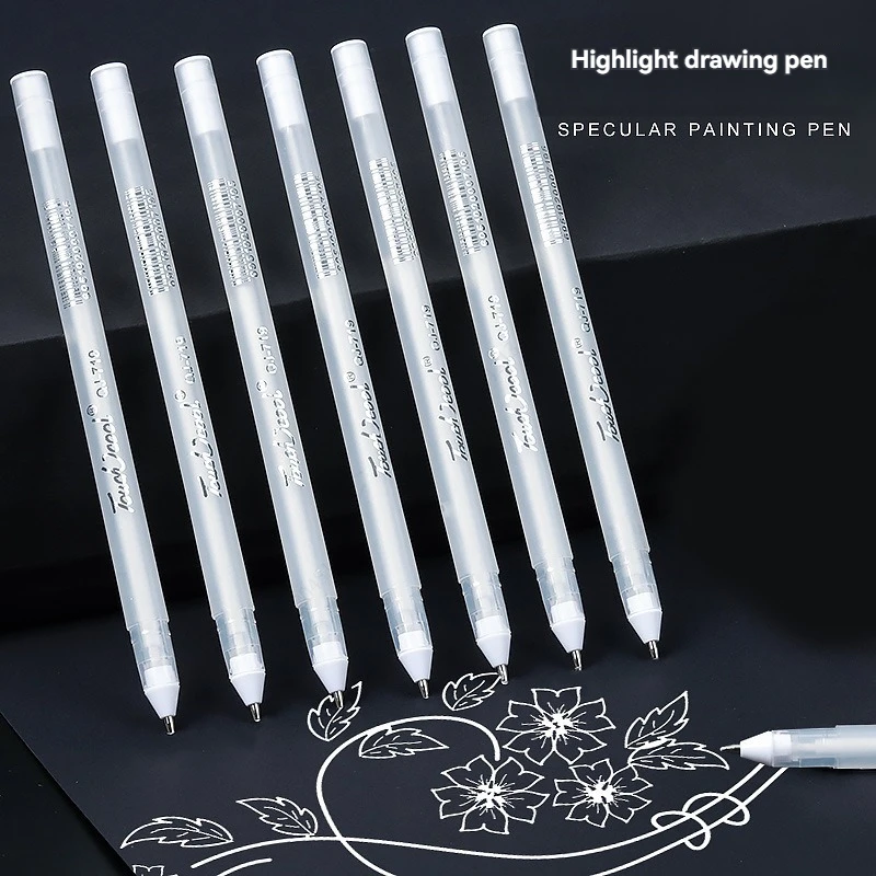 Manga Marker Pens Set 5 PCS 0.8mm Permanent Ink Scrapbook Waterproof School Supplies Stationery Art Brush Pen