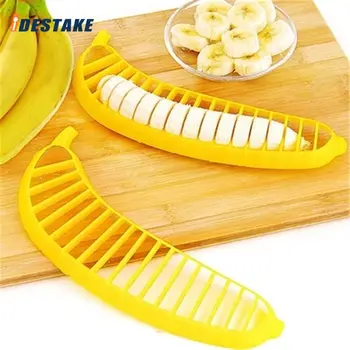 ที่หั่นกล้วยพลาสติก เครื่องตัดไส้กรอก เครื่องทำสลัดผลไม้ เครื่องหั่นผลไม้เอนกประสงค์ อุปกรณ์ทำสลัดผลไม้ อุปกรณ์ครัว 1