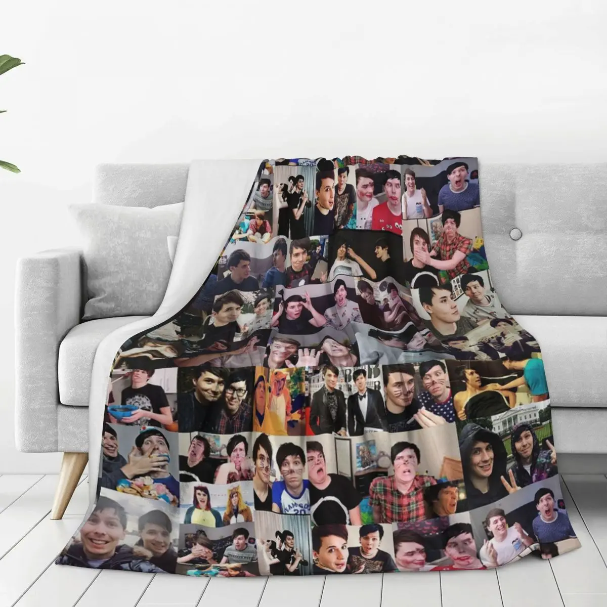 Dan And Phil! Blanket Fleece Breathable Throw Blankets Sofa Throw Blanket For Home Bedroom Travel Throws Bedspread Quilt 2