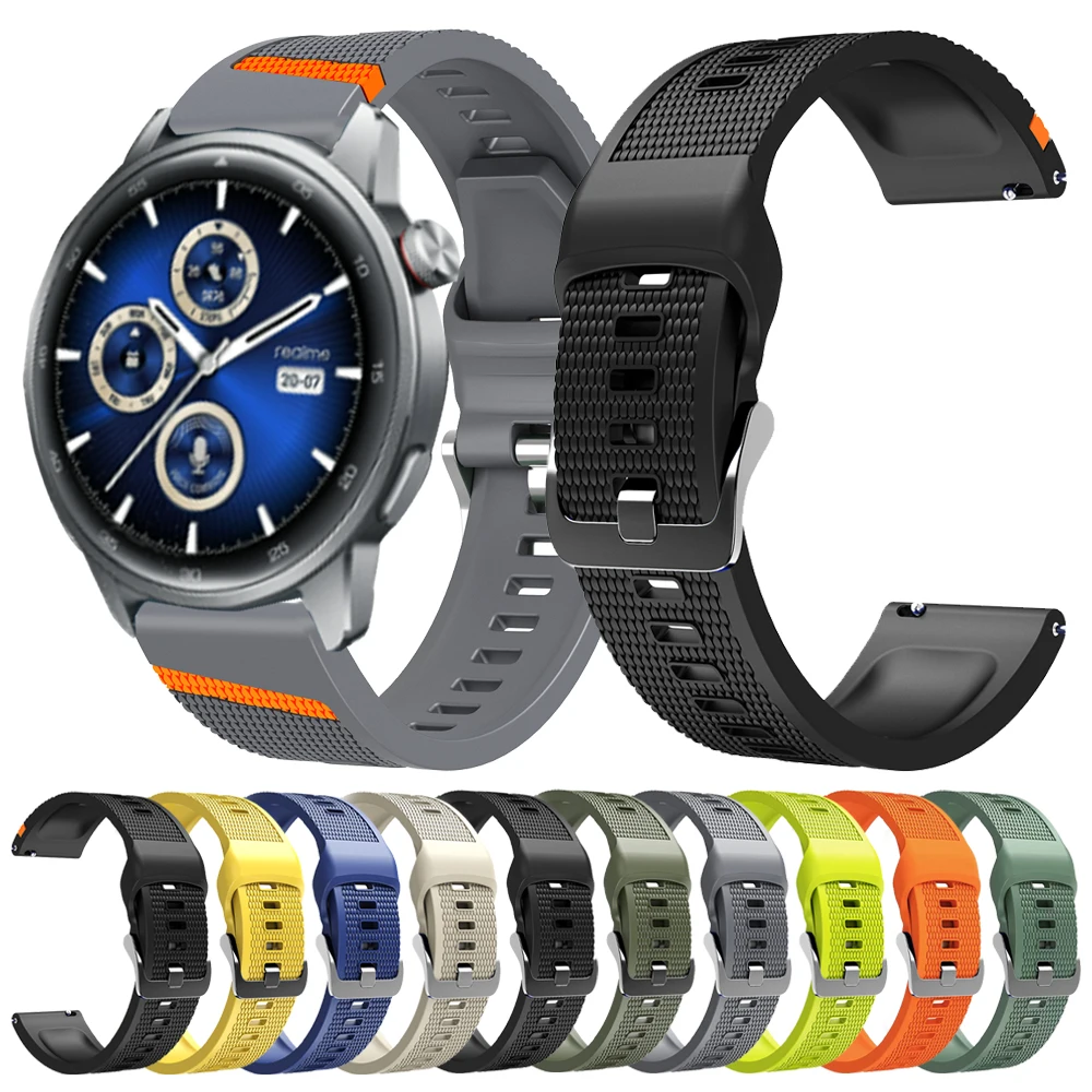 22mm Premium Silicone Strap - Sport Band Replacement Bracelet