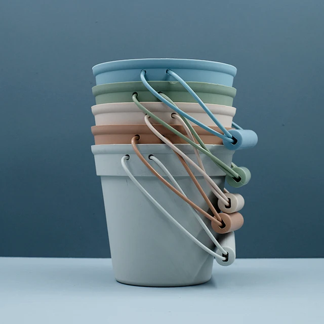 Children Beach Toys Summer Toys Kids Seaside Silicone Sand Collection Bucket Digging Sand Tools Silicone Sand Sieve Filter 1