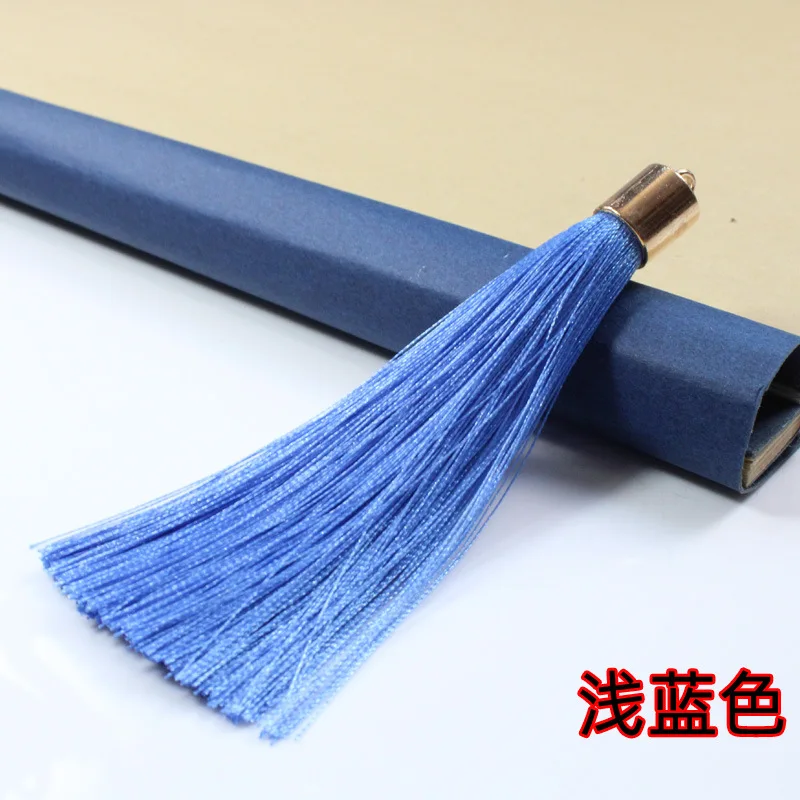 100pcs DIY 공예 바느질 보석 키 체인 책갈피에 대 한 9cm 술 프린지 트림 펜 던 트 매달려 만들기 용품 장식 재료
