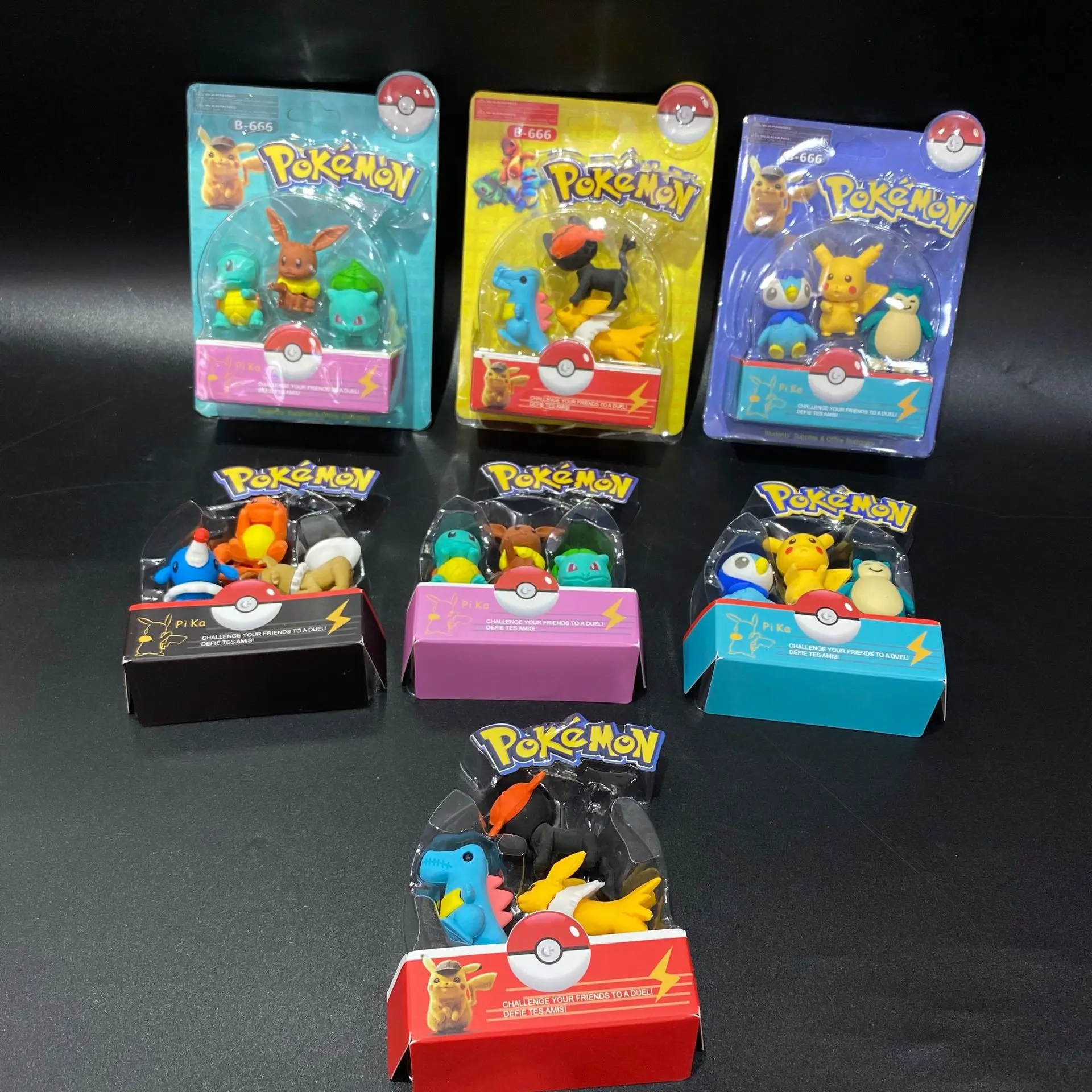 

[TAKARA TOMY] Pokemon Pikachu 3D Eraser Creative Adorable Pet Pikachu Baby Poke Ball Eraser Kindergarten Gifts Rubber A22092505