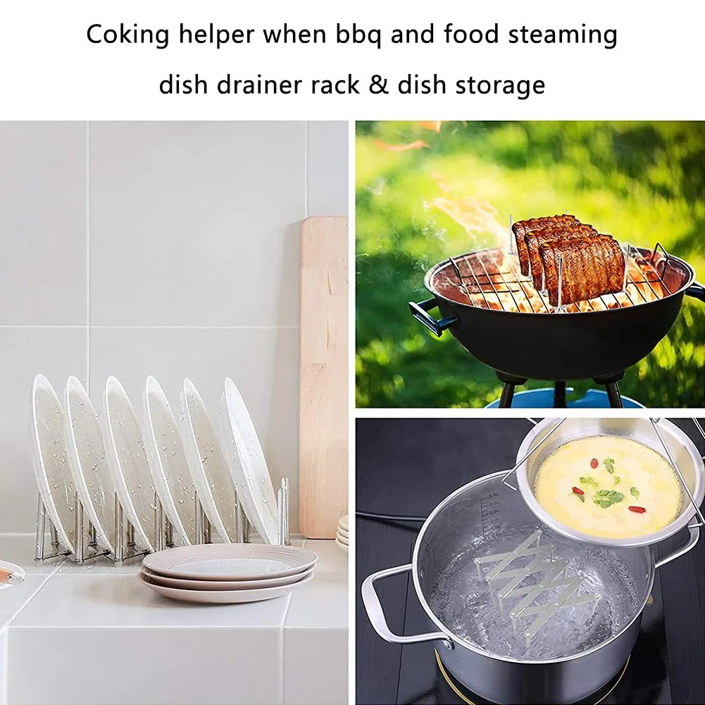 Adjustable Stainless Dish Rack 4