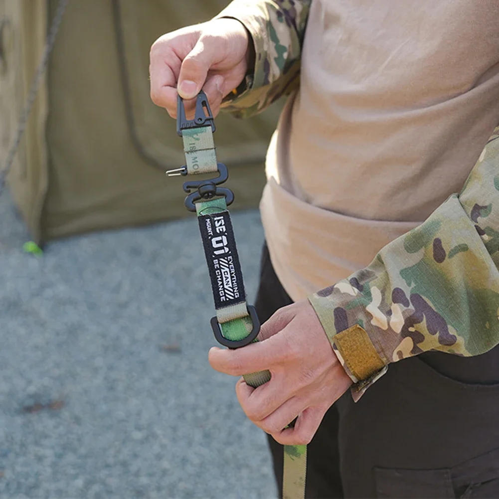 Outdoor Camping Adjustable Molle Sling Shoulder Strap with Hanging Ring