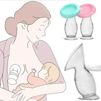 Baby Breastfeeding Feeding Manual Breast Pump Partner Breast Collector Automatic Correction Breast Milk Silicone Pumps BPA Free 1