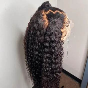 30 40 Inch Curly Wave Human Hair Wig 13x4 Lace Wigs Human Hair 13x6 HD Lace Frontal Wig 5x5 Remy Pre Plucked Closure For Women 1