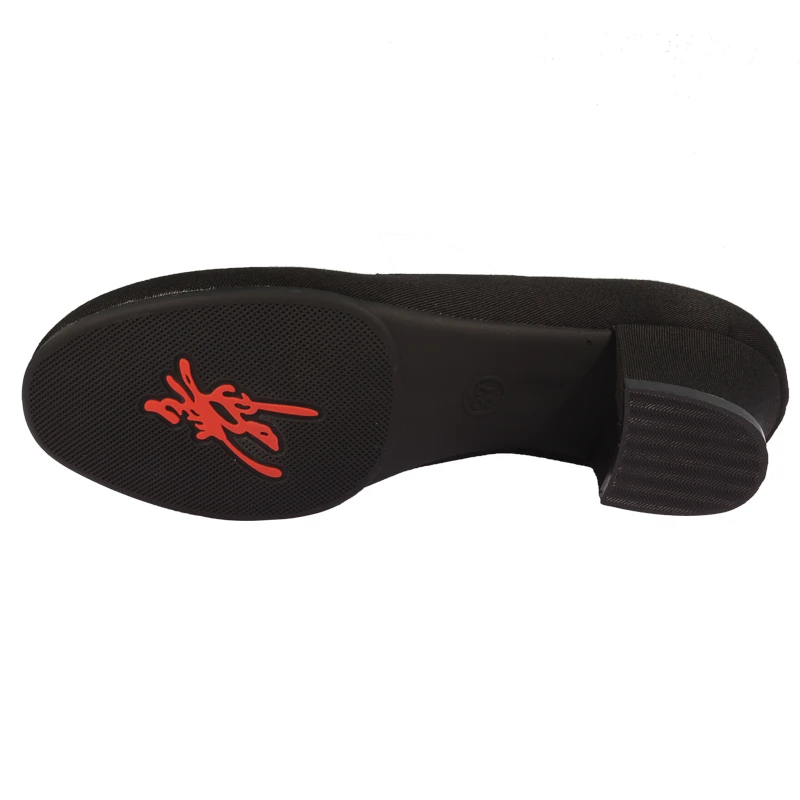 Ballet Shoes For Girls Dance Shoes For Woman Dancing Slippers Character Teacher Shoes High Heel Dancing Shoe Comfortable Black 3
