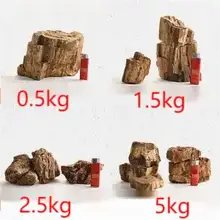  500G Nature Aquariums Wood Fossil Wood Grain Stone Fish Tank Decoration Landscape With Turtle Terrace Climbing Table Siliceous 